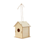 Maisonnette suspendue pour oiseaux fabriquée en bois naturel Spydel