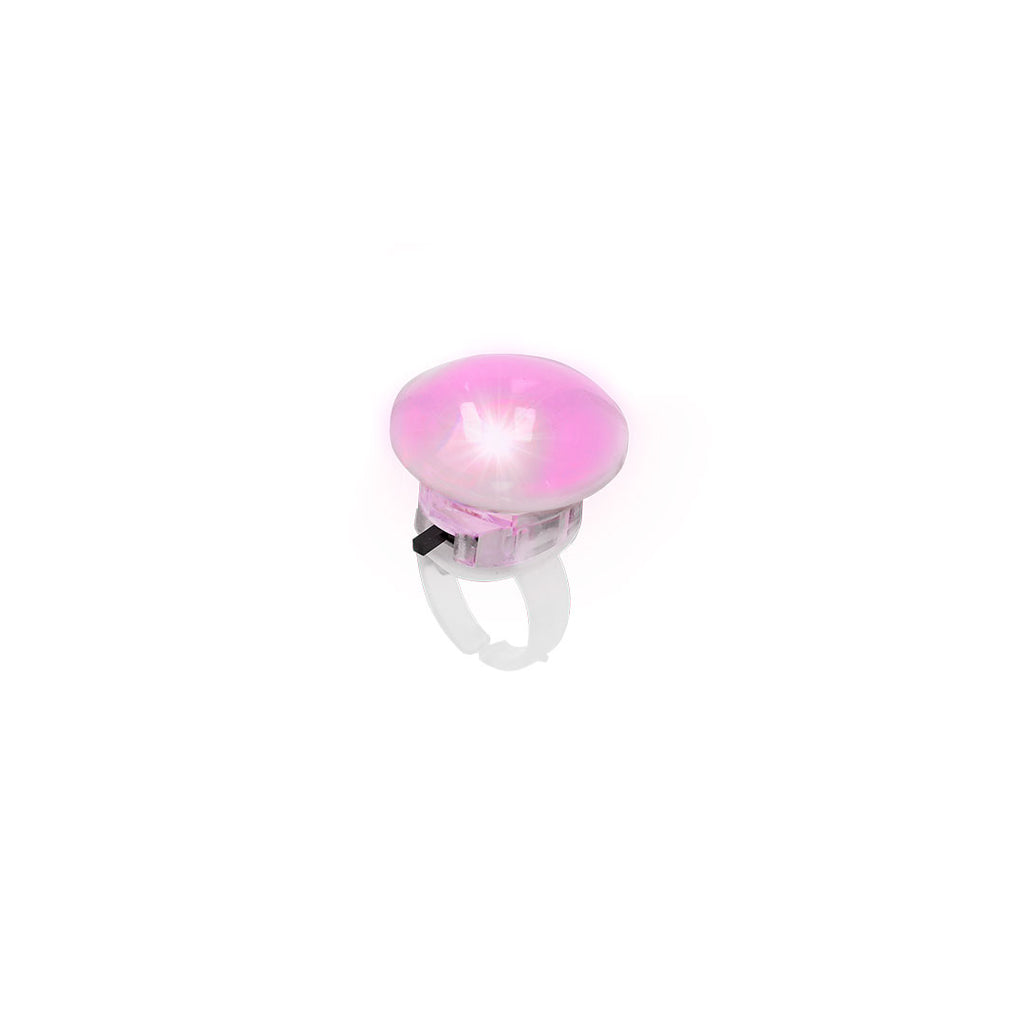 Bague anneau blanc original avec des lumières LED Tayter