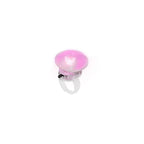 Bague anneau blanc original avec des lumières LED Tayter