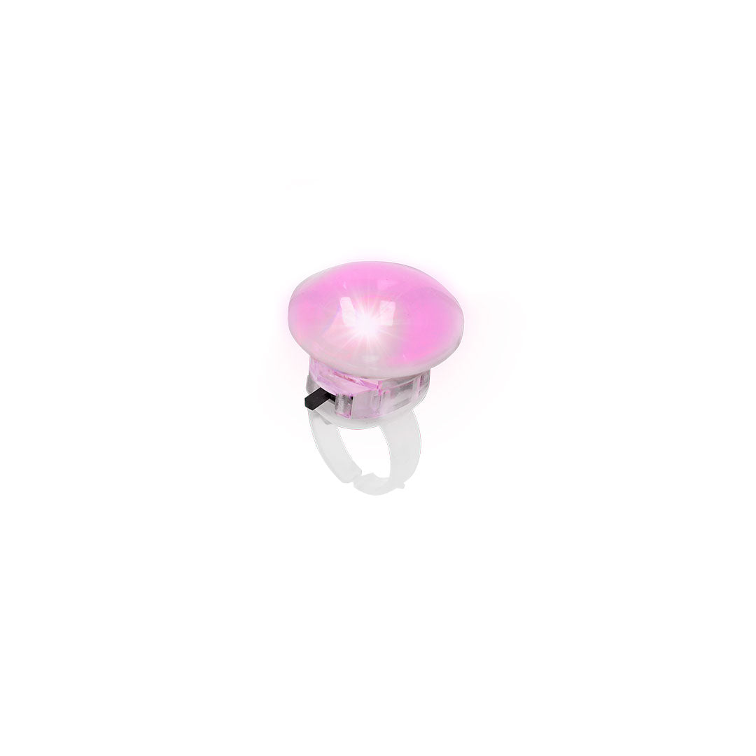 Bague anneau blanc original avec des lumières LED Tayter