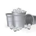 Gobelet réutilisable pas cher 500 ml léger, réutilisable et en finition argentée brillante Kotum