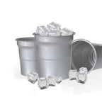 Gobelet réutilisable pas cher 500 ml léger, réutilisable et en finition argentée brillante Kotum