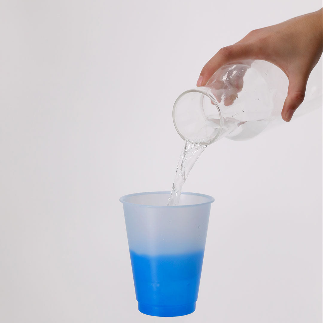 Gobelet 500 ml changeant de couleur au contact de boissons froides Yanin
