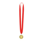 Médaille en métal avec une finition dorée en relief Gussy