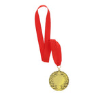 Médaille en métal avec une finition dorée en relief de 7 cm de diamètre Binea