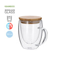 Tasse thermique transparente à double paroi de 300 ml Helmar