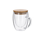 Tasse thermique transparente à double paroi de 300 ml Helmar
