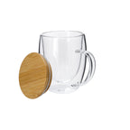 Tasse thermique transparente à double paroi de 300 ml Helmar