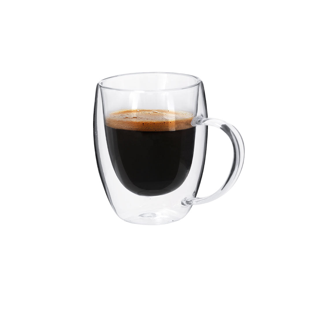 Tasse thermique transparente à double paroi de 300 ml Helmar