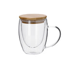 Tasse thermique transparente à double paroi de 300 ml Helmar