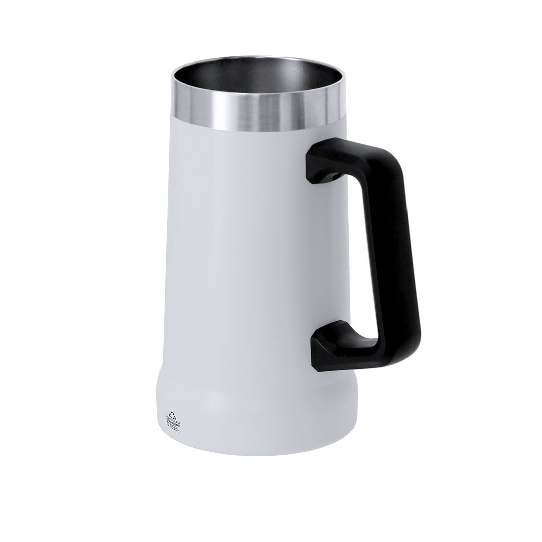 Carafe 700 ml de capacité fabriqué en acier inoxydable recyclé à double paroi Glinox