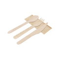 Set de couverts écologiques 4-en-1 en bois naturel avec serviette, certifié FSCTM Grinox