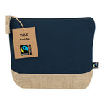 Trousse de toilette en coton et toile de jute laminé Thilo Fairtrade
