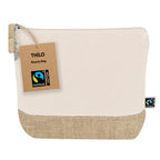 Trousse de toilette en coton et toile de jute laminé Thilo Fairtrade