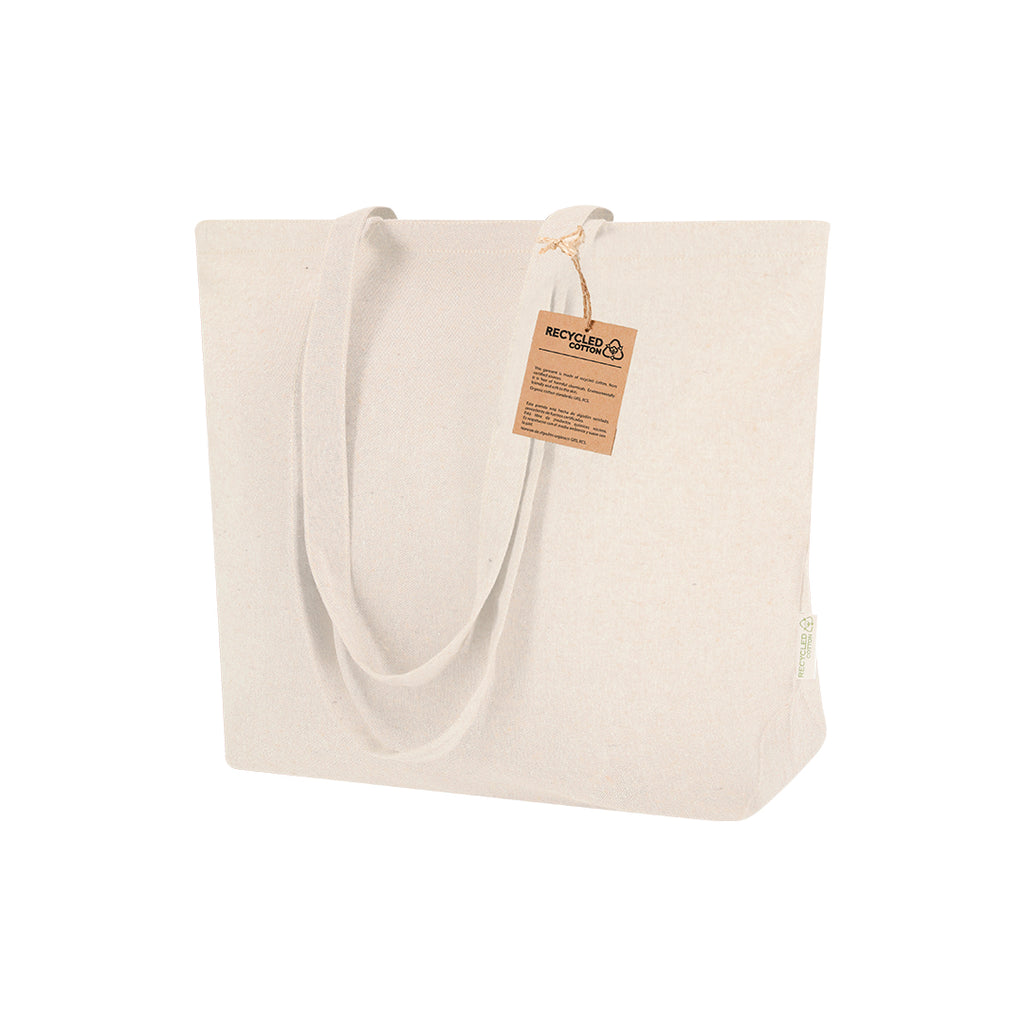 Sac en coton recyclé de 220 g/m2 avec soufflet Arpel