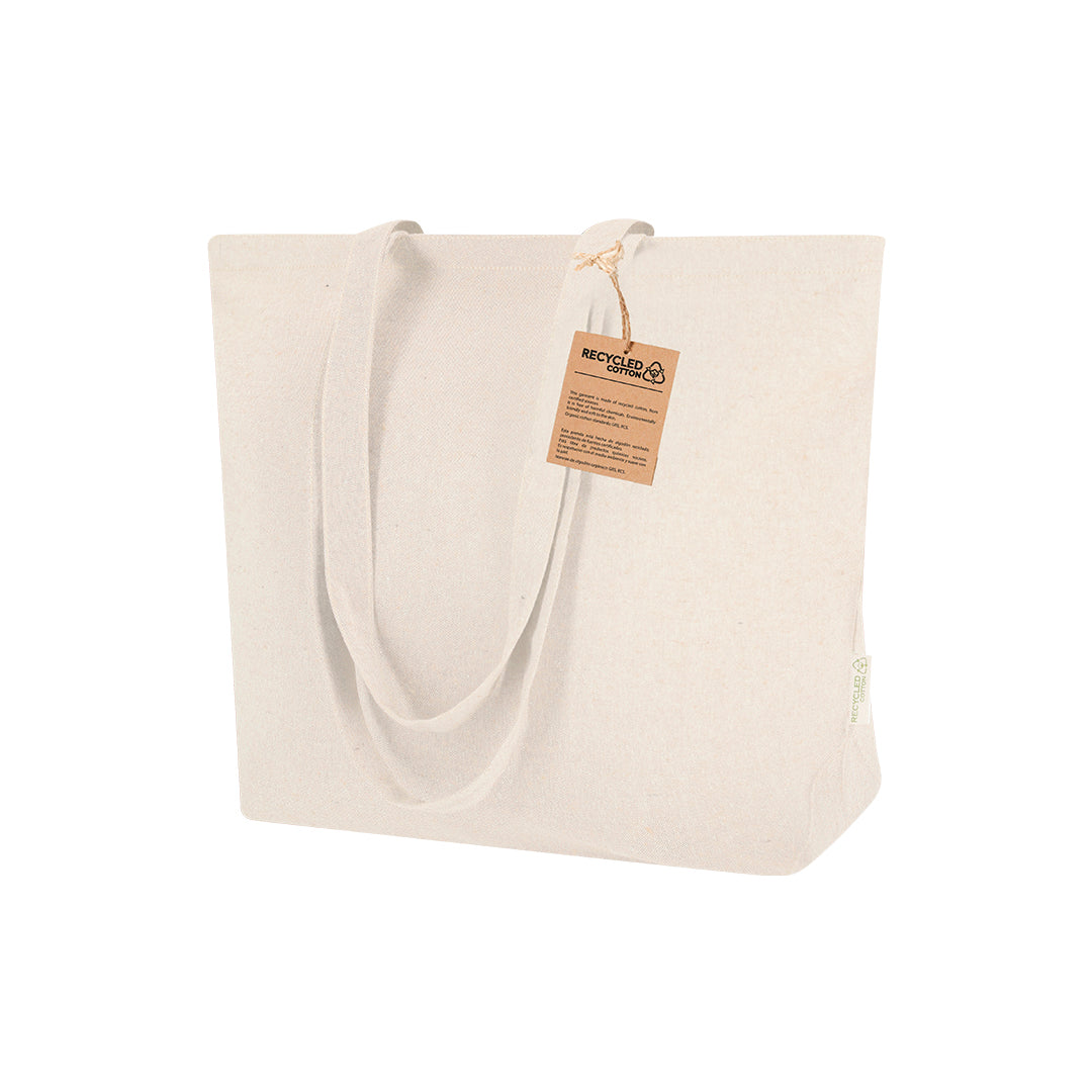 Sac en coton recyclé de 220 g/m2 avec soufflet Arpel
