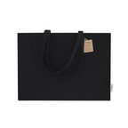 Sac caba noir 10kg en coton recyclé résistant de 300g/m2 Lilan