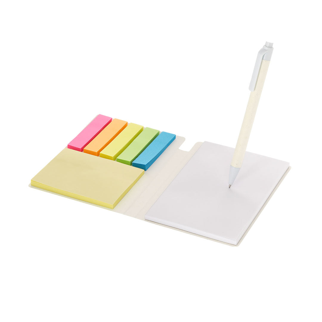 Bloc-notes 100 pages en carton avec 100 post-it Tamar