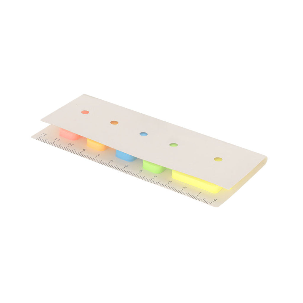 Mini règle de 12 cm avec 200 post-it Kalinex