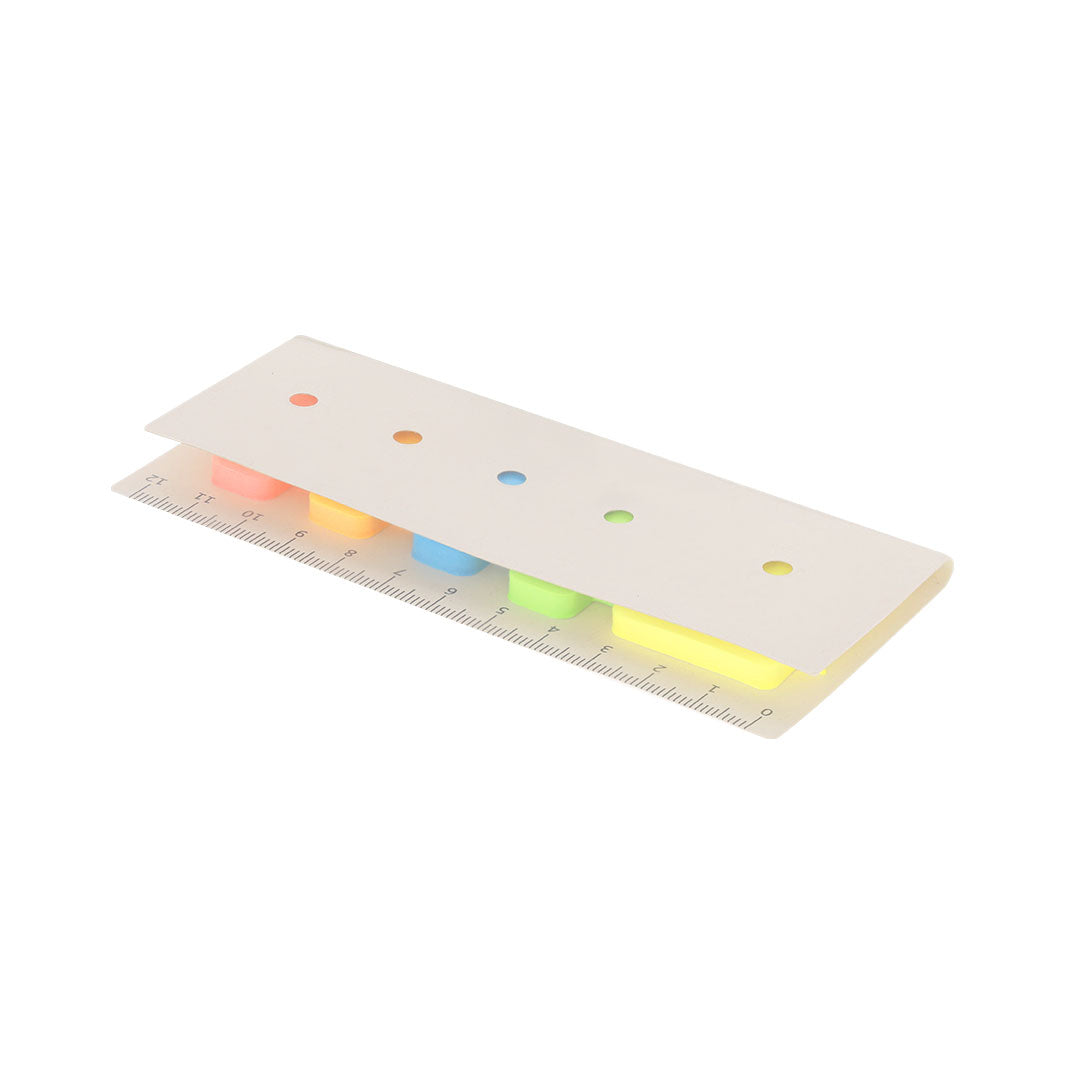 Mini règle de 12 cm avec 200 post-it Kalinex