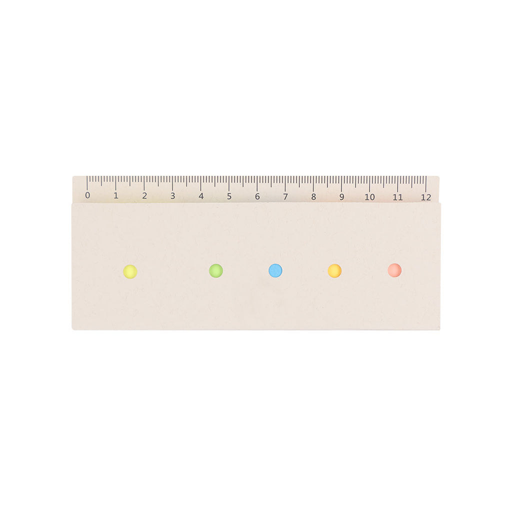 Mini règle de 12 cm avec 200 post-it Kalinex