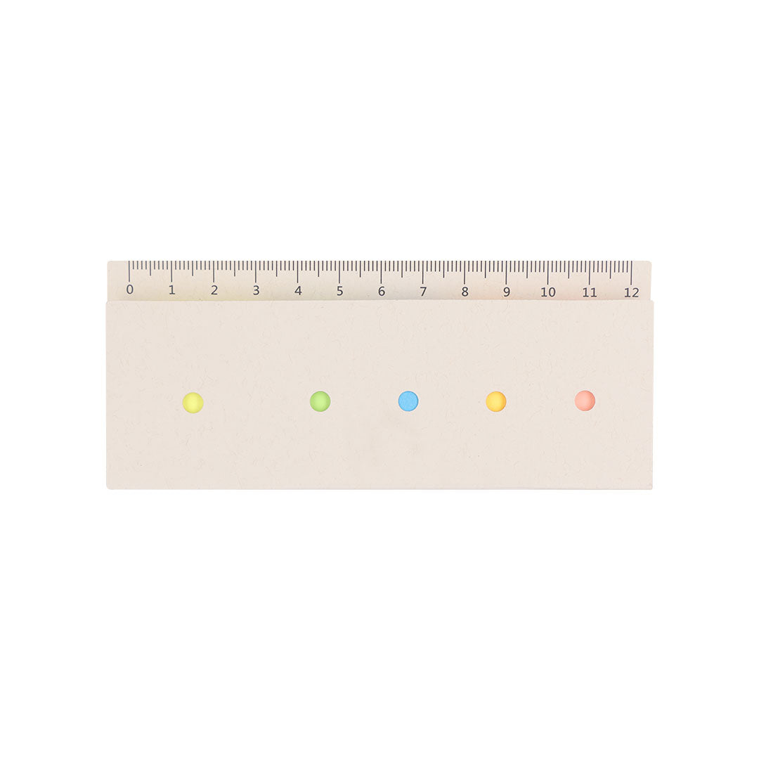 Mini règle de 12 cm avec 200 post-it Kalinex