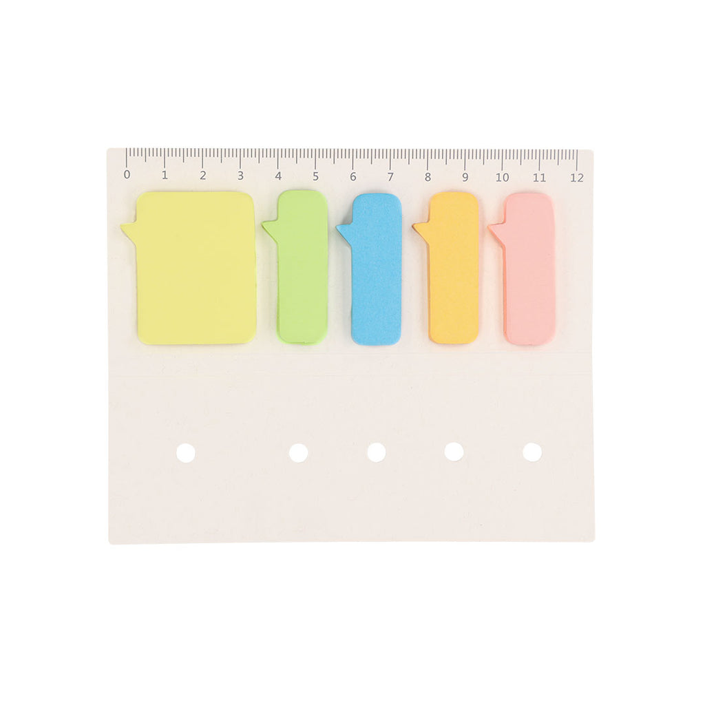 Mini règle de 12 cm avec 200 post-it Kalinex