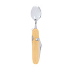 Ensemble de couverts 7 fonctions fabriqué en acier inoxydable et bambou Vintar