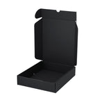 Boîte de présentation de taille moyenne fabriquée en carton ondulé de couleur noire Mexar