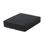 Boîte de présentation de taille moyenne fabriquée en carton ondulé de couleur noire Mexar