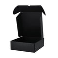 Boîte de présentation XL fabriquée en carton ondulé de couleur noire Halfred
