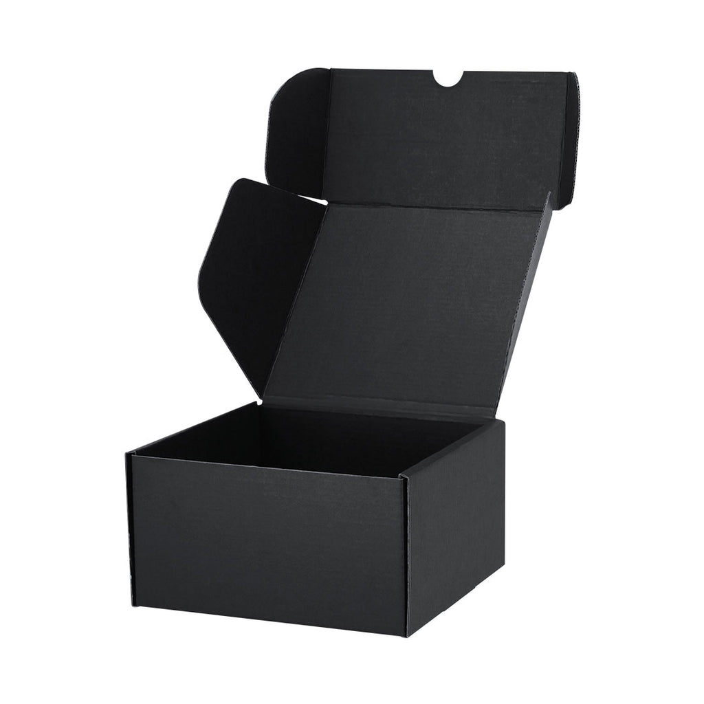 Boîte de présentation S fabriquée en carton ondulé de couleur noire Halfred Steffon