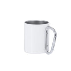 Tasse en acier inoxydable de 220 ml, avec un corps en finition métallique blanche Beesbur