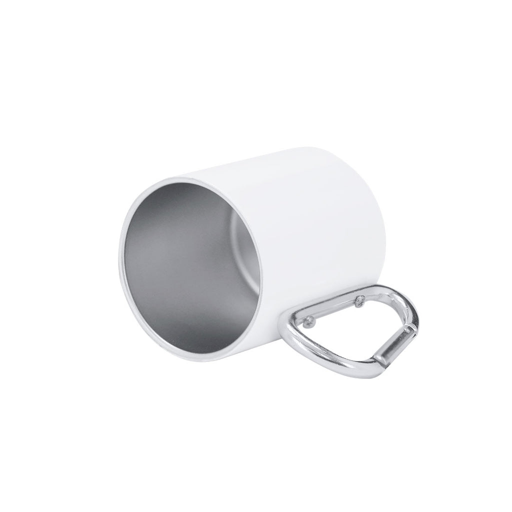Tasse en acier inoxydable de 220 ml, avec un corps en finition métallique blanche Beesbur