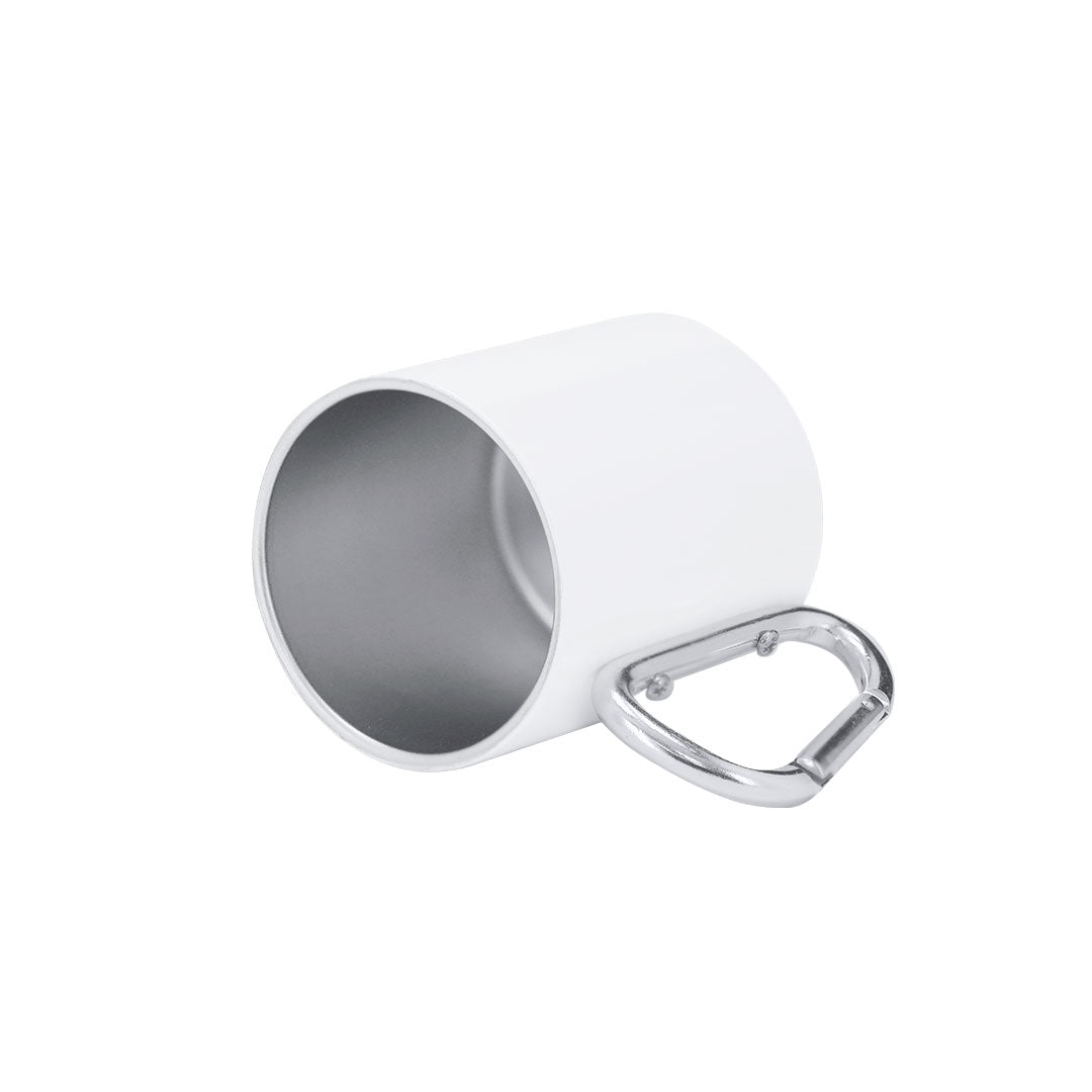 Tasse en acier inoxydable de 220 ml, avec un corps en finition métallique blanche Beesbur