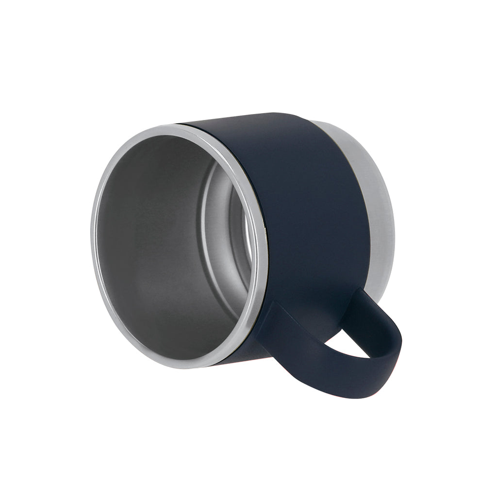 Tasse 140 ml en PP recyclé, combinée avec base en acier inoxydable recyclé Blakent