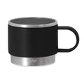Tasse 140 ml en PP recyclé, combinée avec base en acier inoxydable recyclé Blakent