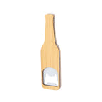 Ouvre-bouteille avec design de bouteille en bambou et métal Ceryon