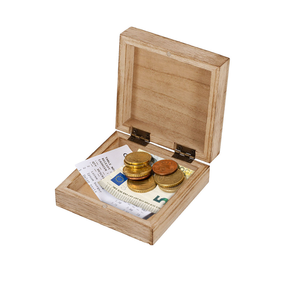 Boite en bois naturel Macalix