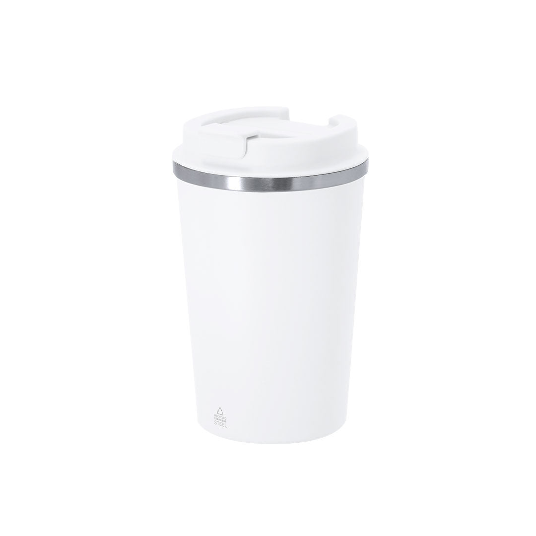 Verre gobelet thermique 350 ml en Acier Inoxydable Recyclé à double paroi Thira