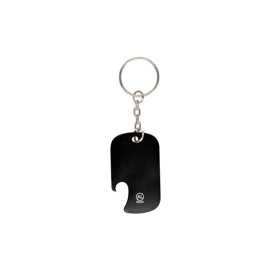 Porte-clés ouvre-bouteille en aluminium recyclé Sawad