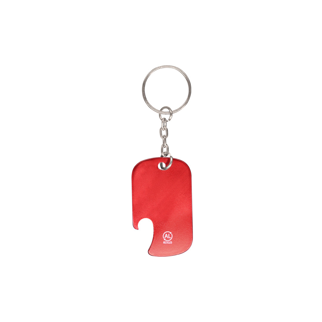 Porte-clés ouvre-bouteille en aluminium recyclé Sawad