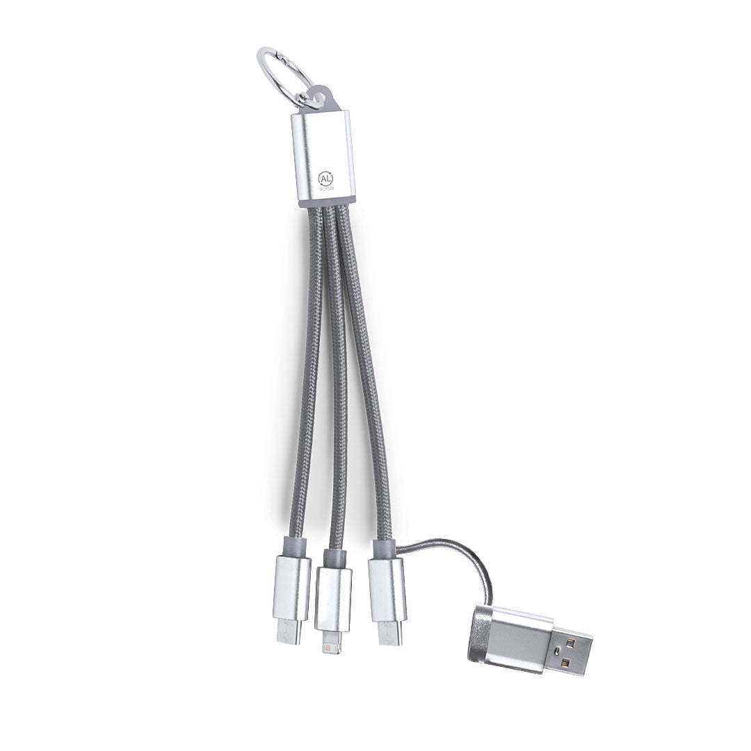 Câble de charge en aluminium recyclé Type C/USB Bikoc
