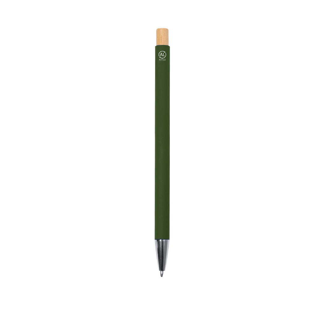 Stylo à bille à mécanisme à bouton fabriqué en aluminium recyclé bouton poussoir Kosif