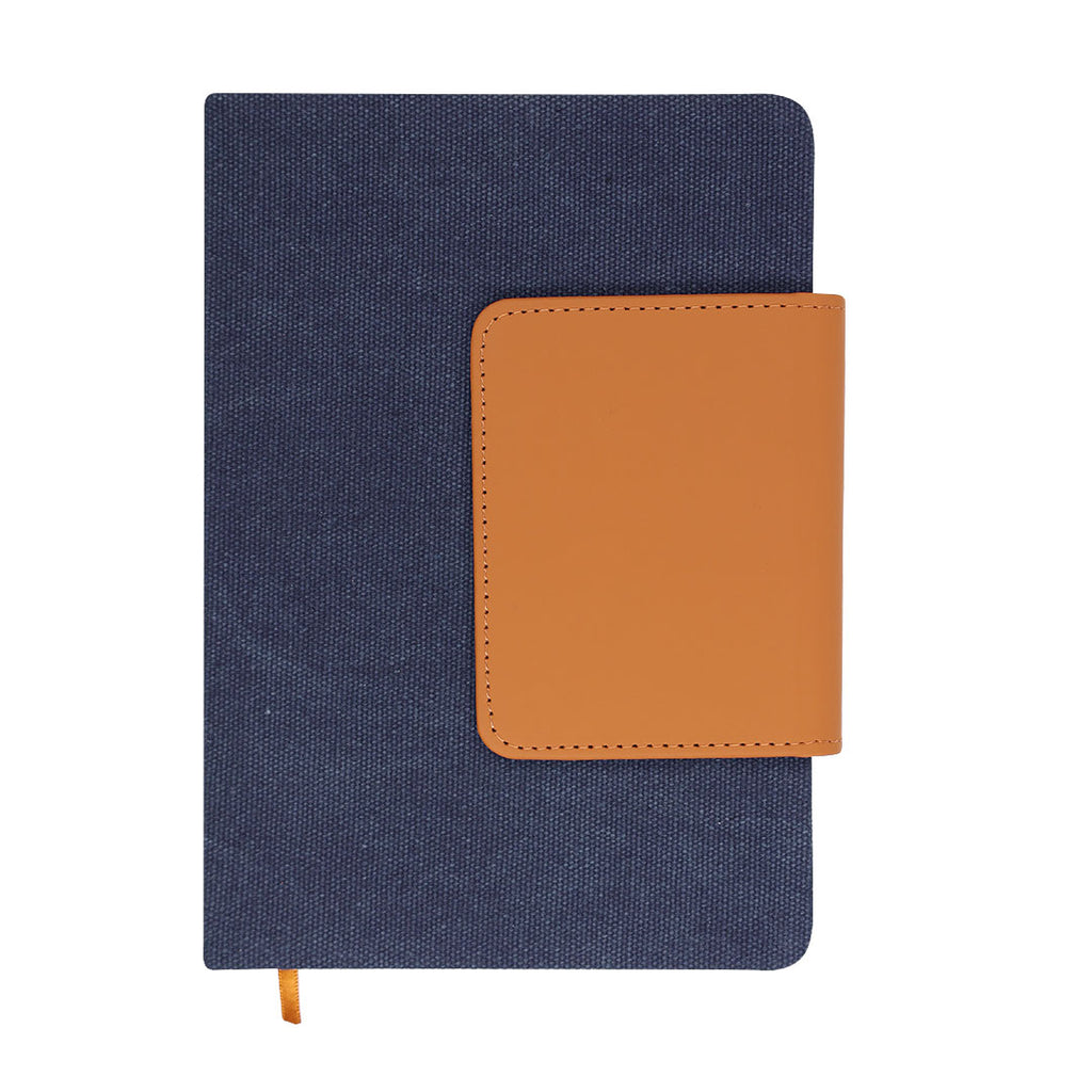 Bloc-notes A5 fabriqué en combinaison de Toile Recyclée et de PU Recyclé Renak