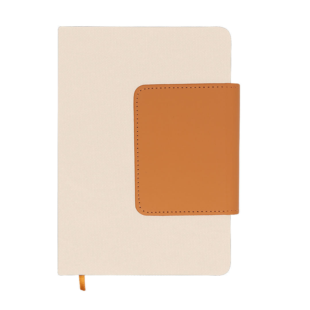 Bloc-notes A5 fabriqué en combinaison de Toile Recyclée et de PU Recyclé Renak