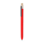 Stylo fabriqué en RABS. Dispose d'un clip en métal et d'un mécanisme à bouton fabriqué en bambou Pelnak