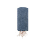Serviette pareo de 180g/m2 en combinaison de coton recyclé et RPET Dikky
