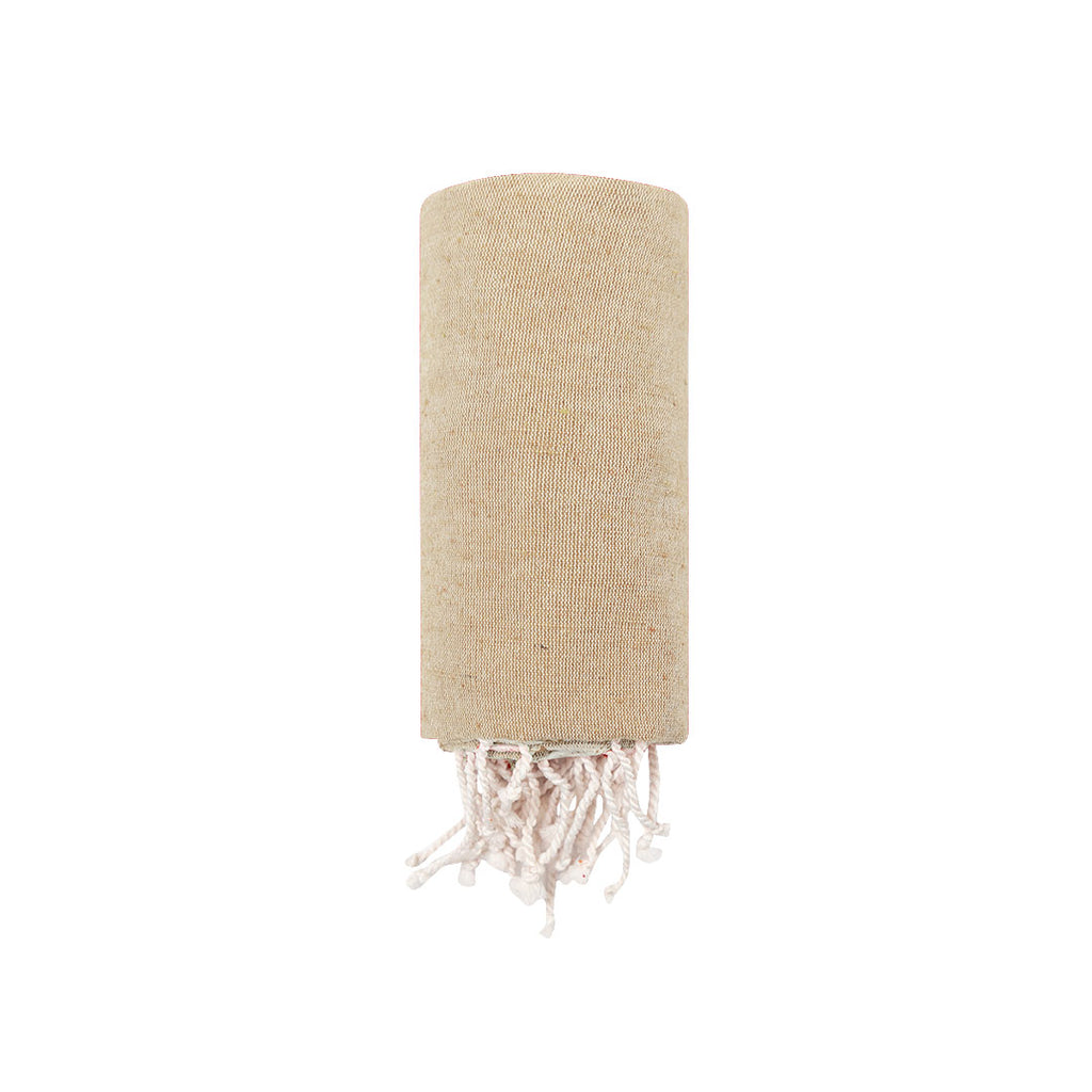 Serviette pareo de 180g/m2 en combinaison de coton recyclé et RPET Dikky