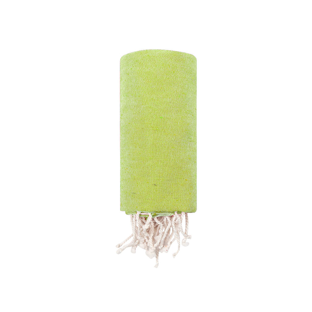 Serviette pareo de 180g/m2 en combinaison de coton recyclé et RPET Dikky